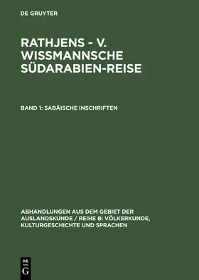 Mittwoch / Mordtmann |  Sabäische Inschriften | Buch |  Sack Fachmedien