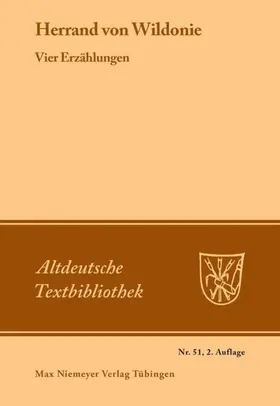 Herrand von Wildonie / Sappler / Fischer |  [Set Vier Erzählungen] | Buch |  Sack Fachmedien