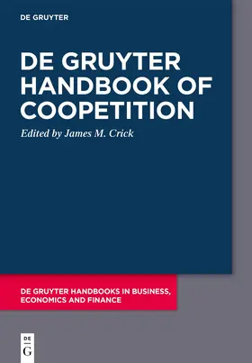Crick |  De Gruyter Handbook of Coopetition | Buch |  Sack Fachmedien