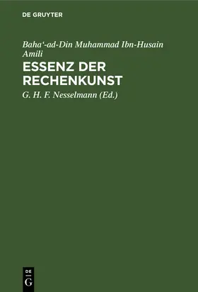 Amili / Nesselmann |  Essenz der Rechenkunst | Buch |  Sack Fachmedien