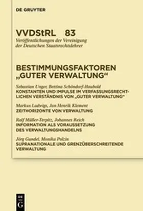 Schorkopf | Bestimmungsfaktoren "guter Verwaltung" | E-Book | www.sack.de