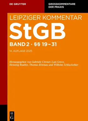 Greco / Koranyi / Linke |  Leipziger Kommentar. StGB. Band 2: §§ 19-31 | Buch |  Sack Fachmedien