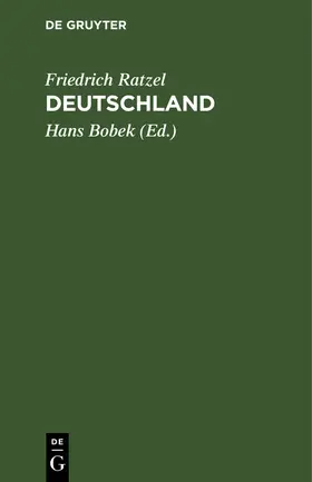 Ratzel / Bobek | Deutschland | Buch | 978-3-11-131601-7 | www.sack.de