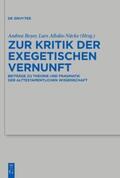 Beyer / Allolio-Näcke |  Zur Kritik der exegetischen Vernunft | eBook | Sack Fachmedien