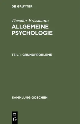 Erissmann |  Grundprobleme | Buch |  Sack Fachmedien