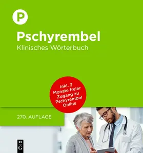 Pschyrembel | Pschyrembel Klinisches Wörterbuch | Buch | 978-3-11-131898-1 | www.sack.de