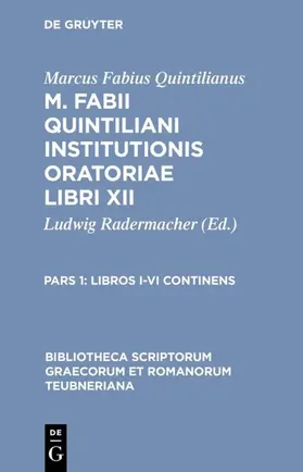 Radermacher / Buchheit | Libros I-VI continens | E-Book | www.sack.de