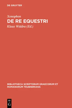Xenophon / Widdra |  De re equestri | eBook | Sack Fachmedien