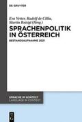 de Cillia / Reisigl / Vetter |  Sprachenpolitik in Österreich | Buch |  Sack Fachmedien