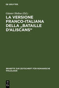 Holtus |  La versione franco-italiana della "Bataille d'Aliscans" | eBook | Sack Fachmedien