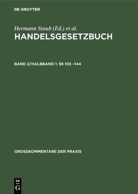 Brüggemann / Fischer / Ratz | §§ 105 –144 | E-Book | sack.de