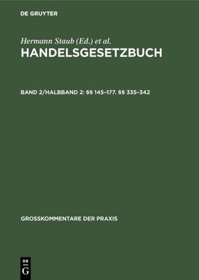 Brüggemann / Fischer / Ratz | §§ 145–177. §§ 335–342 | E-Book | sack.de
