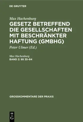 Hachenburg / Bing | (§§ 35–84) | E-Book | www.sack.de