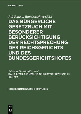 Denecke / Pritsch / Kuhn | Einzelne Schuldverhältnisse, §§ 433–704 | E-Book | sack.de
