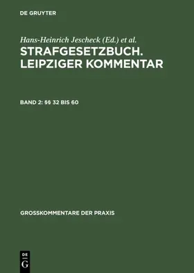 Jeschek / Ruß / Willms | §§ 32 bis 60 | E-Book | sack.de