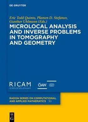 Quinto / Stefanov / Uhlmann |  Microlocal Analysis and Inverse Problems in Tomography and Geometry | eBook | Sack Fachmedien