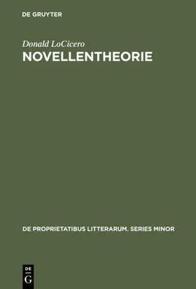 LoCicero |  Novellentheorie | eBook | Sack Fachmedien