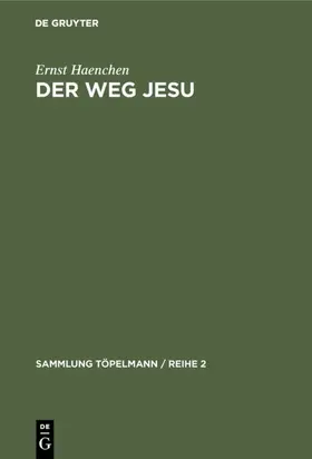 Haenchen |  Der Weg Jesu | eBook | Sack Fachmedien