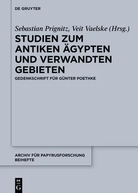 Prignitz / Vaelske |  Studien zum antiken Ägypten und verwandten Gebieten | Buch |  Sack Fachmedien