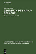 Meinhof / Hegner |  Lehrbuch der Nama-Sprache | eBook | Sack Fachmedien