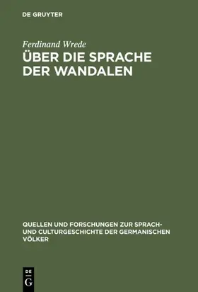 Wrede |  Über die Sprache der Wandalen | eBook | Sack Fachmedien