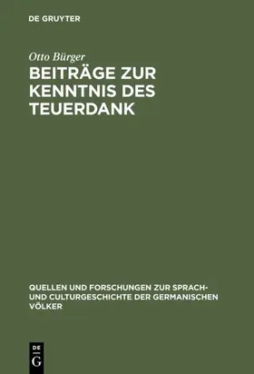 Bürger |  Beiträge zur Kenntnis des Teuerdank | eBook | Sack Fachmedien