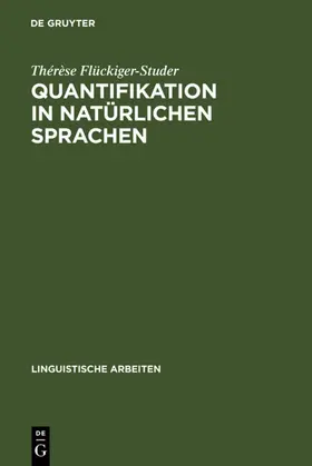 Flückiger-Studer | Quantifikation in natürlichen Sprachen | E-Book | www.sack.de