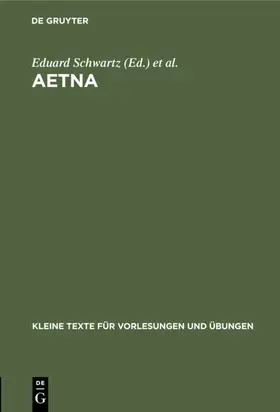 Schwartz / Vergilius Maro |  Aetna | eBook | Sack Fachmedien