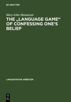Mananzan |  The "Language game" of confessing one's belief | eBook | Sack Fachmedien