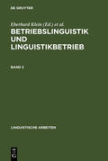 Klein / Pouradier Duteil / Wagner |  Betriebslinguistik und Linguistikbetrieb | eBook | Sack Fachmedien