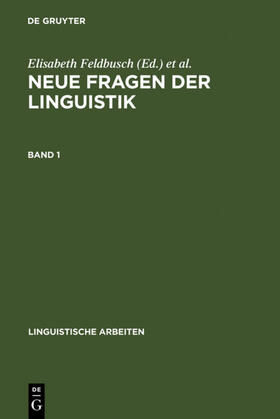 Feldbusch / Pogarell / Weiß |  Neue Fragen der Linguistik | eBook | Sack Fachmedien