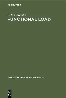 Meyerstein | Functional load | E-Book | www.sack.de