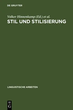 Hinnenkamp / Selting |  Stil und Stilisierung | eBook | Sack Fachmedien