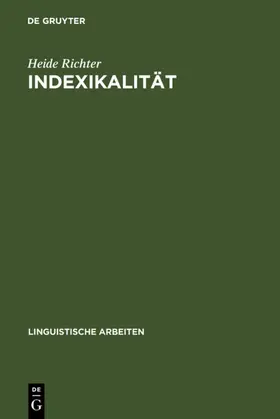 Richter | Indexikalität | E-Book | sack.de