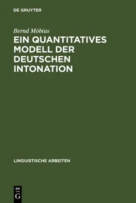 Möbius | Ein quantitatives Modell der deutschen Intonation | E-Book | www.sack.de