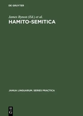 Bynon |  Hamito-Semitica | eBook | Sack Fachmedien