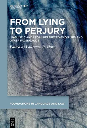Horn |  From Lying to Perjury | Buch |  Sack Fachmedien