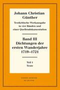 Bölhoff |  Dichtungen der ersten Wanderjahre 1719-1721 | Buch |  Sack Fachmedien