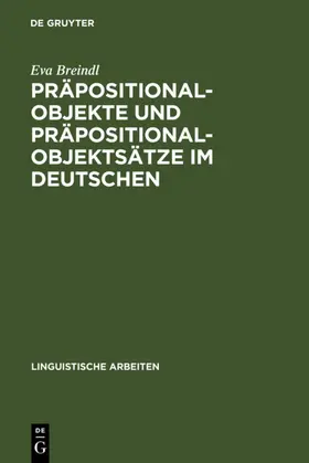 Breindl | Präpositionalobjekte und Präpositionalobjektsätze im Deutschen | E-Book | www.sack.de