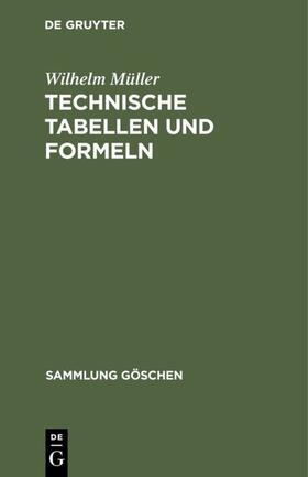 Müller | Technische Tabellen und Formeln | E-Book | sack.de