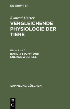 Urich | Stoff- und Energiewechsel | E-Book | sack.de