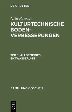 Fauser |  Allgemeines, Entwässerung | eBook | Sack Fachmedien