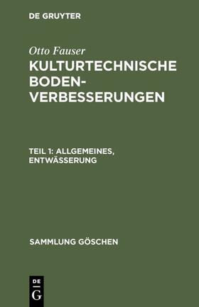 Fauser | Allgemeines, Entwässerung | E-Book | sack.de