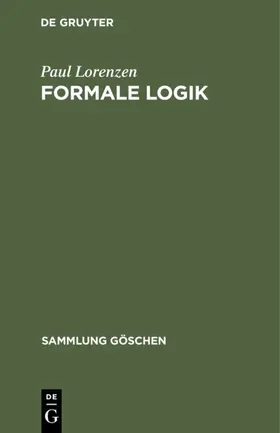Lorenzen | Formale Logik | E-Book | www.sack.de