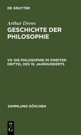Drews |  Die Philosophie im zweiten Drittel des 19. Jahrhunderts | eBook | Sack Fachmedien