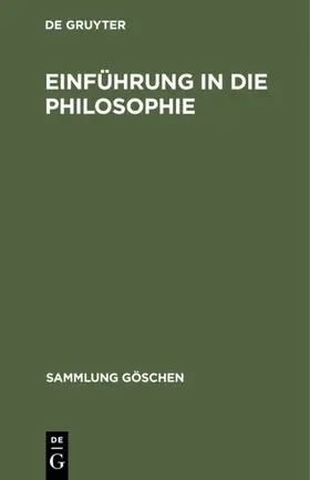 Einführung in die Philosophie | E-Book | www.sack.de
