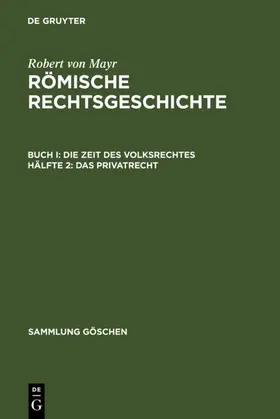 Mayr |  Das Privatrecht | eBook | Sack Fachmedien