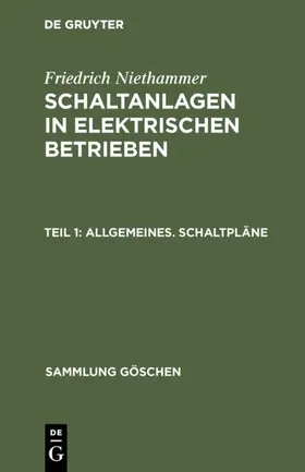 Niethammer | Allgemeines. Schaltpläne | E-Book | www.sack.de