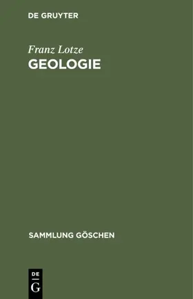 Lotze |  Geologie | eBook | Sack Fachmedien