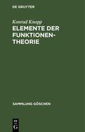 Knopp |  Elemente der Funktionentheorie | eBook | Sack Fachmedien